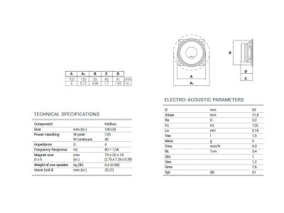 Audison Prima APK 163 16,5 cm 3-Wege Komponentensystem