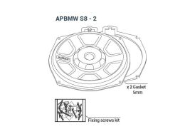 Audison Prima APBMW S8-2 Untersitzsubwoofer für BMW und Mini