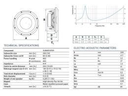 Audison Prima APS 10 D 25 cm Subwoofer 2x4 Ohm